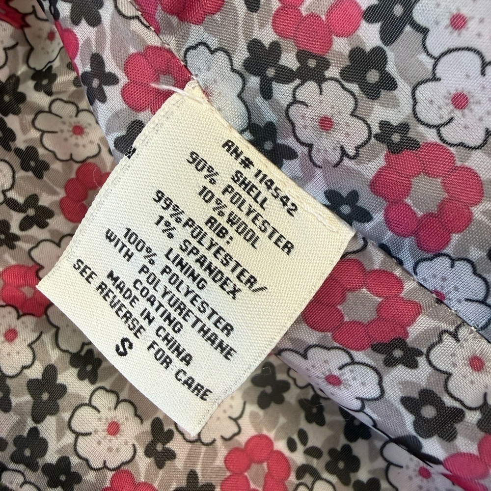 Joujou Women's Pea Coat Double Breasted, White Vintage,Tapered,Size Small - Picture 9 of 10
